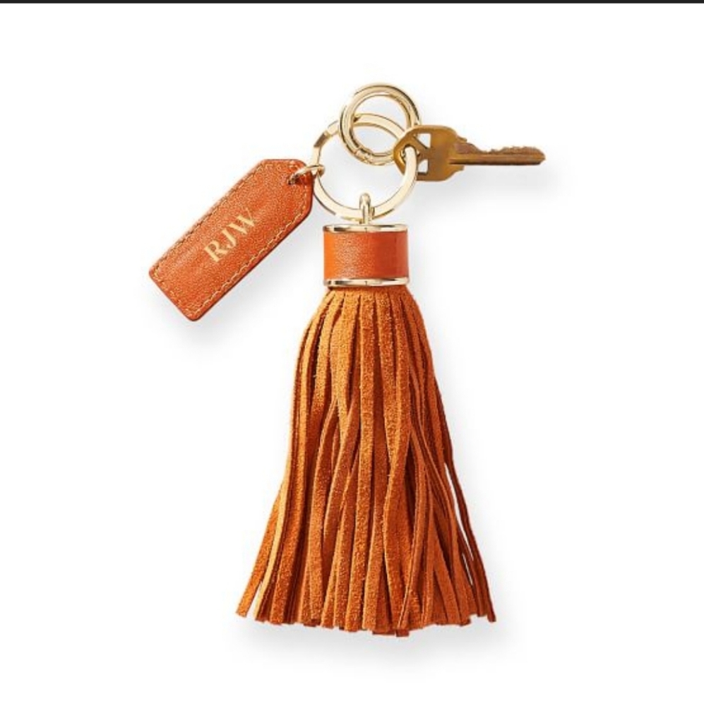 Mark & Graham Leather Fringe Keychain Tassel